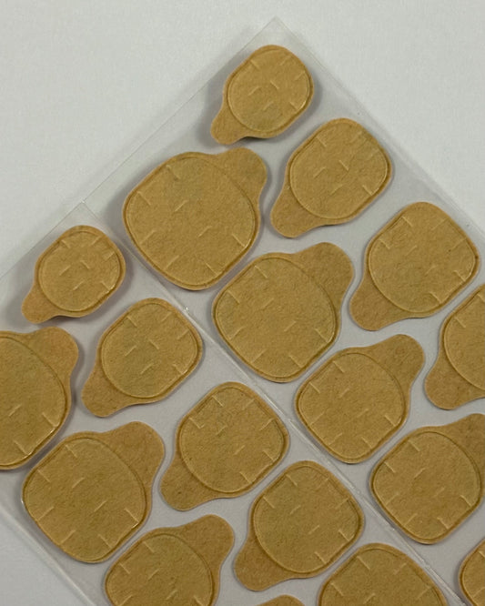 adhesivas pegatinas para press-on uñas plano de cerca