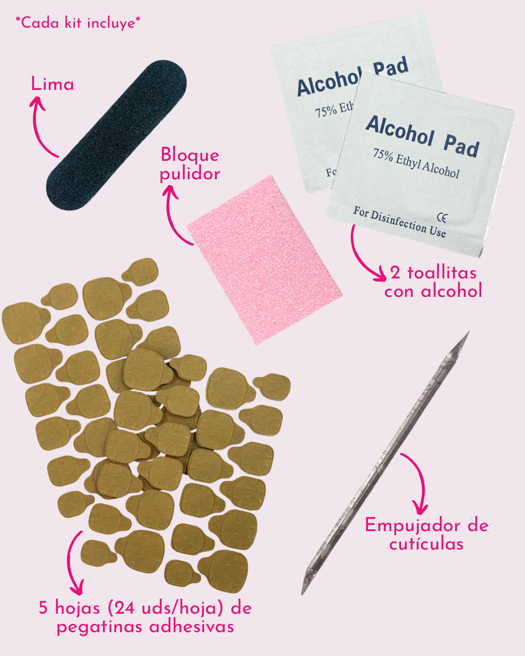 Kit completo para press-on