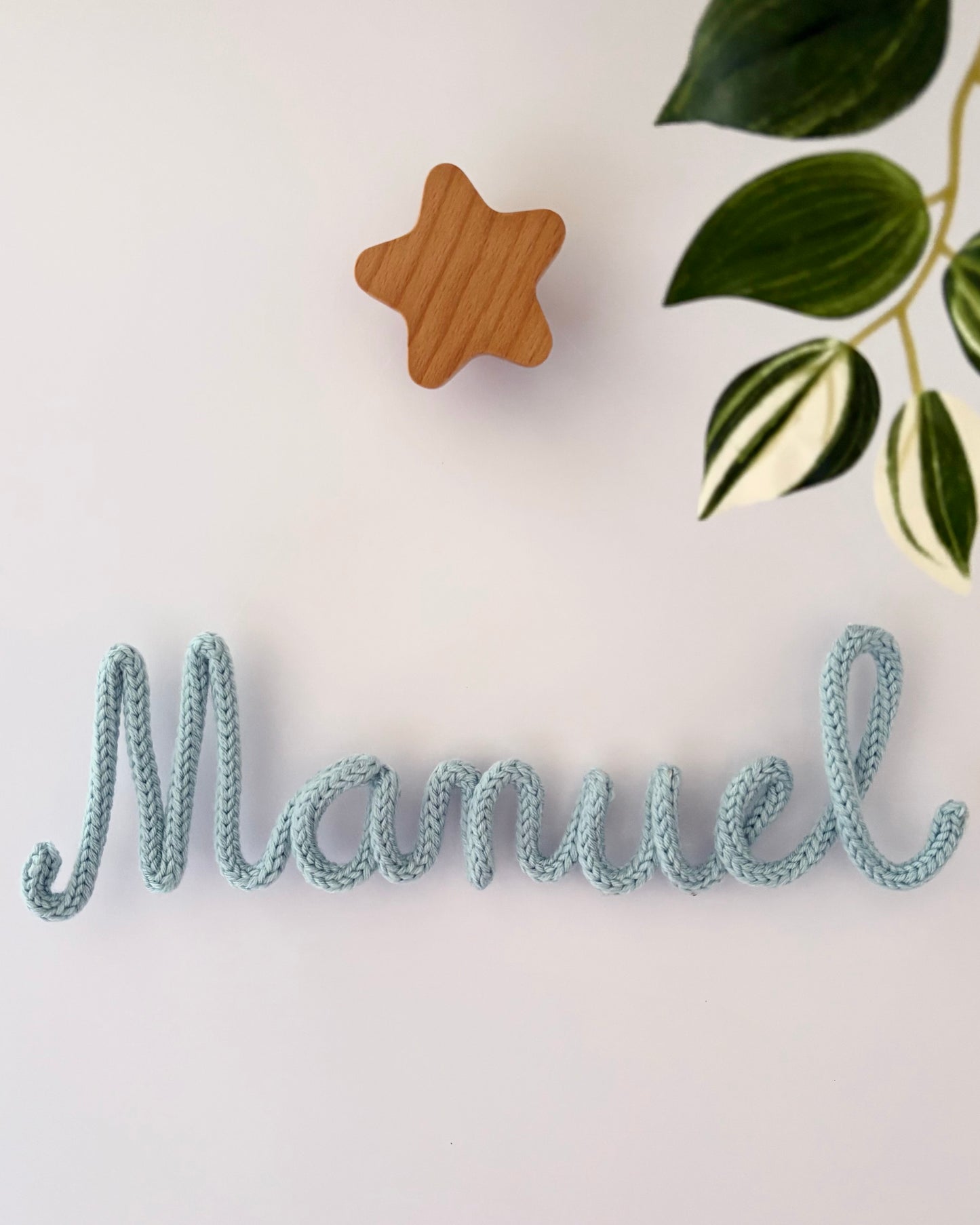 Gancho Estrella de madera para colgar decoraciones