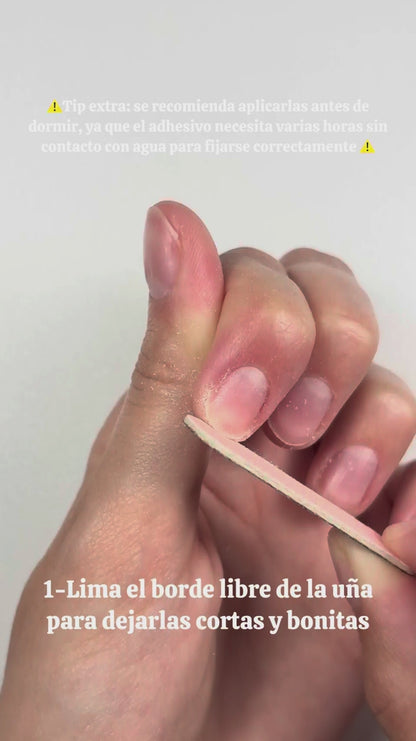 Pegatinas para press-on - 10 hojas (240 uds)